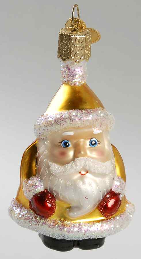 Old World Christmas Mini Santa-Yellow - No Box Nb1464 by Old World Christmas (Newer)-1