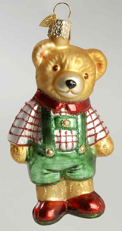 Old World Christmas Ted E Bear - No Box Nb1484 by Old World Christmas (Newer)-1