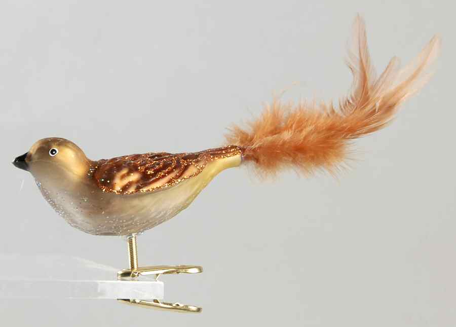 Birds - Clip-On Nightingale - No Box by Old World Christmas (Newer)-1