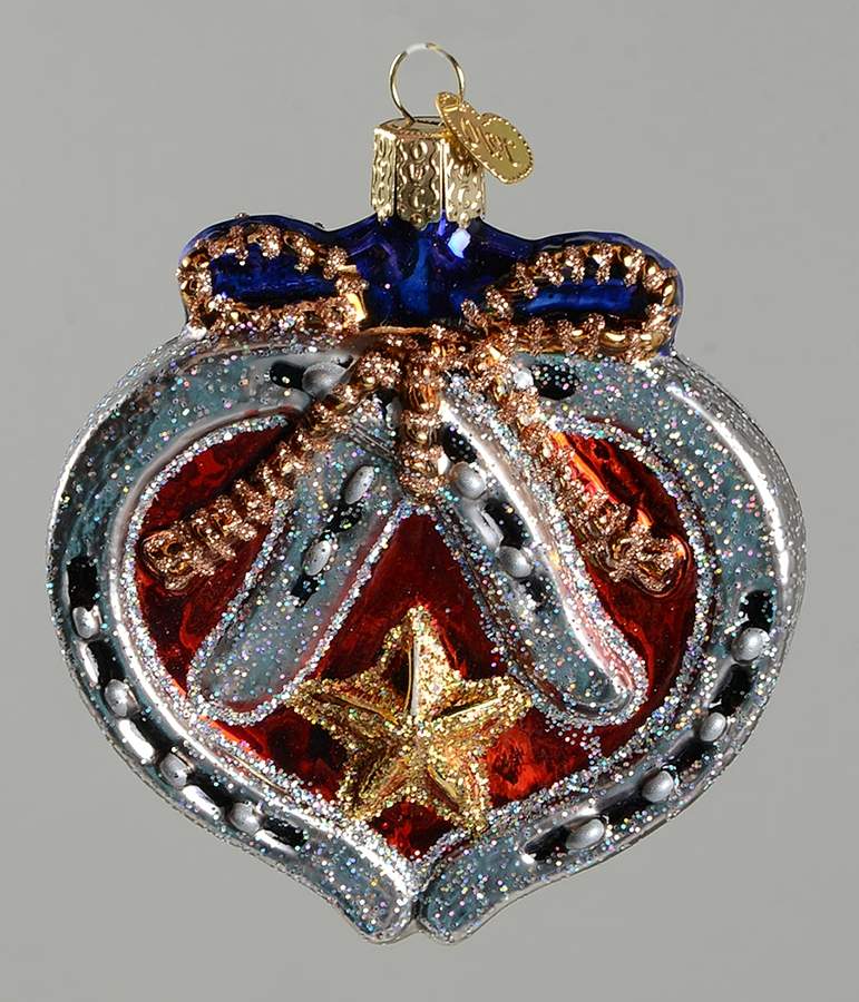 Old World Christmas Western Horseshoe Heart - No Box Nb1956 by Old World Christmas (Newer)-1