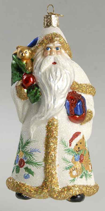 Santa and Mrs Claus Glistening Imperial Father Christmas - No Box by Old World Christmas (Newer)-1