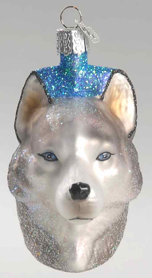 Animals Husky Head - No Box by Old World Christmas (Newer)-1