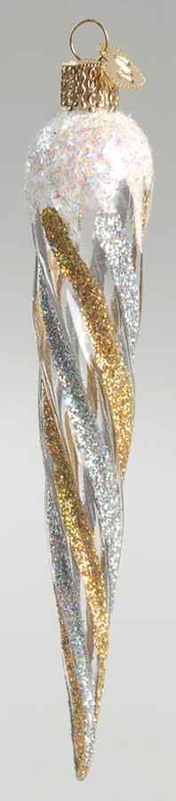 Old World Christmas Silver & Gold Icicle - No Box Nb1638 by Old World Christmas (Newer)-1