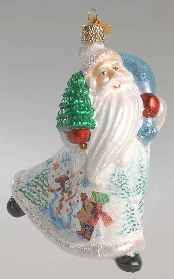 Old World Christmas Glistening Joyful Santa - No Box Nb1668 by Old World Christmas (Newer)-1