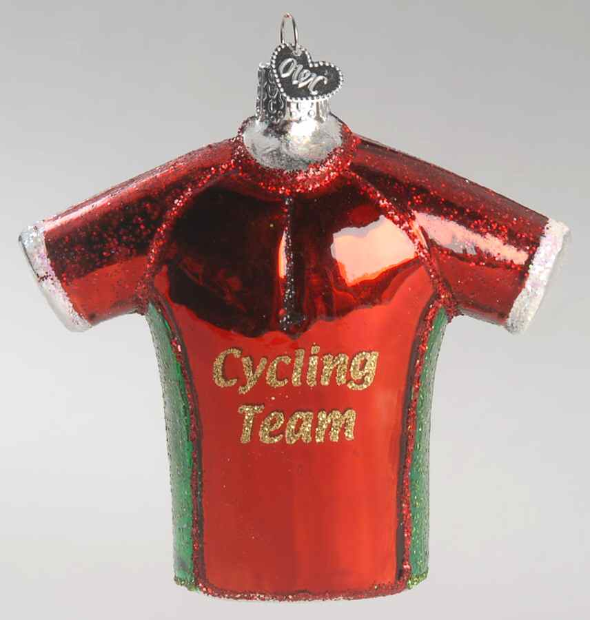 Old World Christmas Bicycle Jersey  - No Box Nb1674 by Old World Christmas (Newer)-1