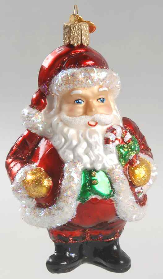 Santa and Mrs Claus Jolly Old Elf Santa - No Box by Old World Christmas (Newer)-1