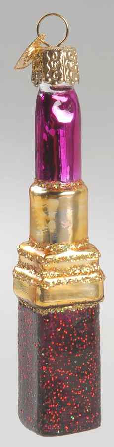 Old World Christmas Lipstick Red Case/Pink Stick - No Box Nb1631 by Old World Christmas (Newer)-1