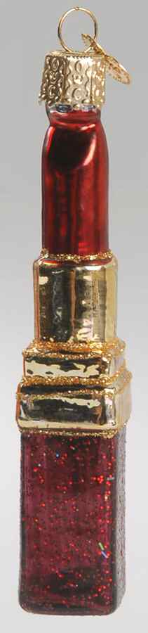 Old World Christmas Lipstick Red Case/Red Stick - No Box Nb1629 by Old World Christmas (Newer)-1