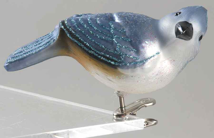 Birds - Clip-On Titmouse - No Box by Old World Christmas (Newer)-1
