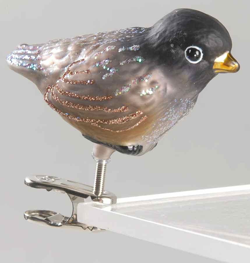 Birds - Clip-On Baby Robin - No Box by Old World Christmas (Newer)-1