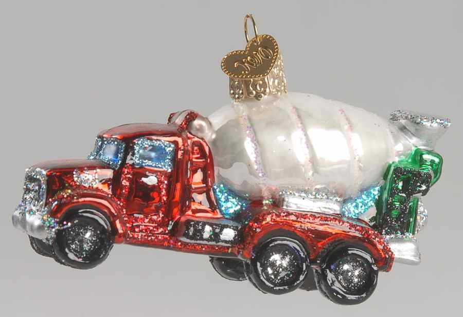Old World Christmas Cement Mixer - No Box Nb1678 by Old World Christmas (Newer)-1
