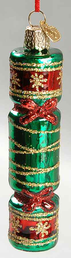 Old World Christmas Christmas Cracker Green - No Box Nb1616 by Old World Christmas (Newer)-1