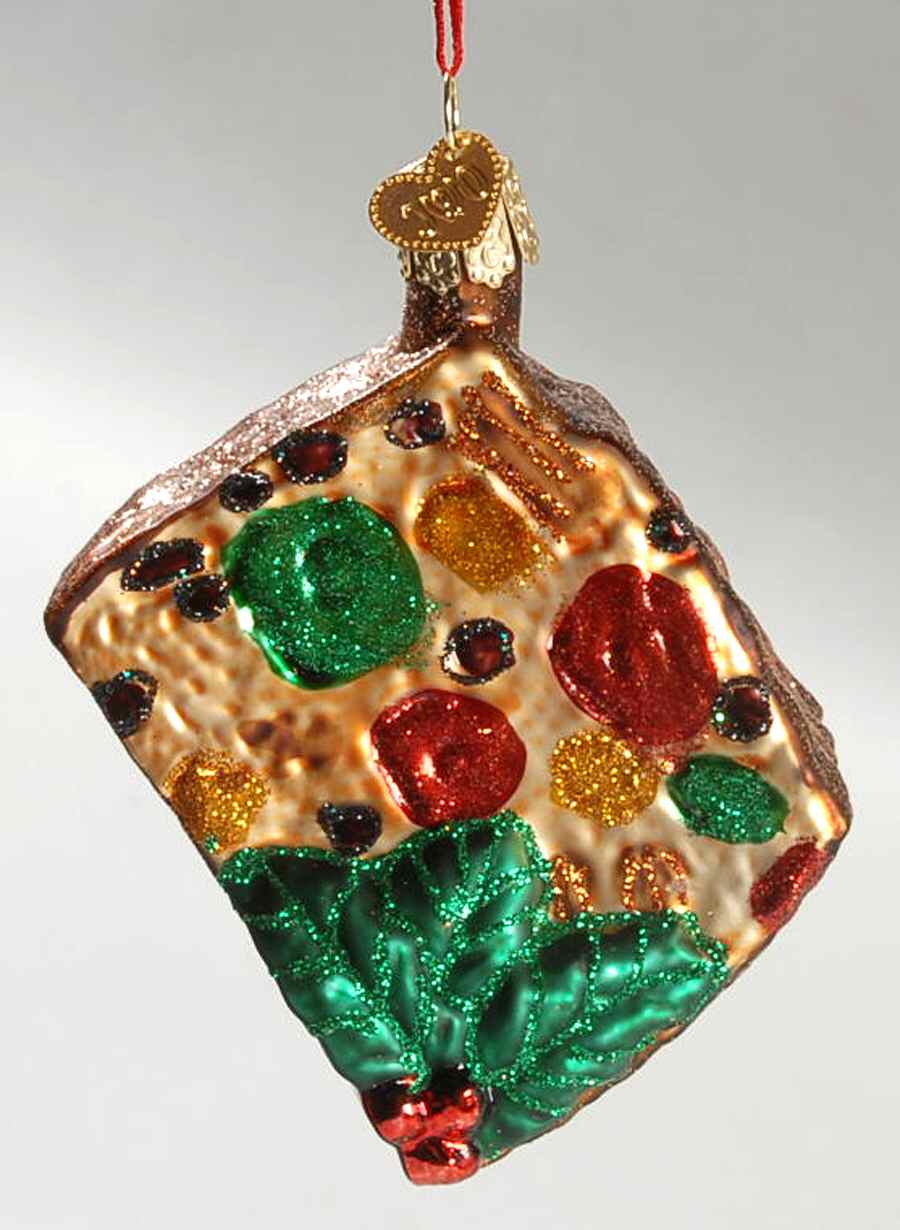 Food and Drink Fruitcake - No Box by Old World Christmas (Newer)-1