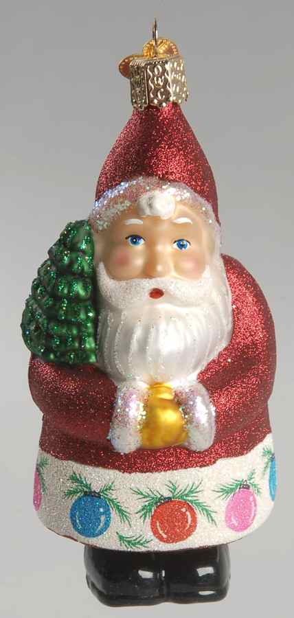 Old World Christmas Glistening Cheery Santa - No Box Nb1657 by Old World Christmas (Newer)-1