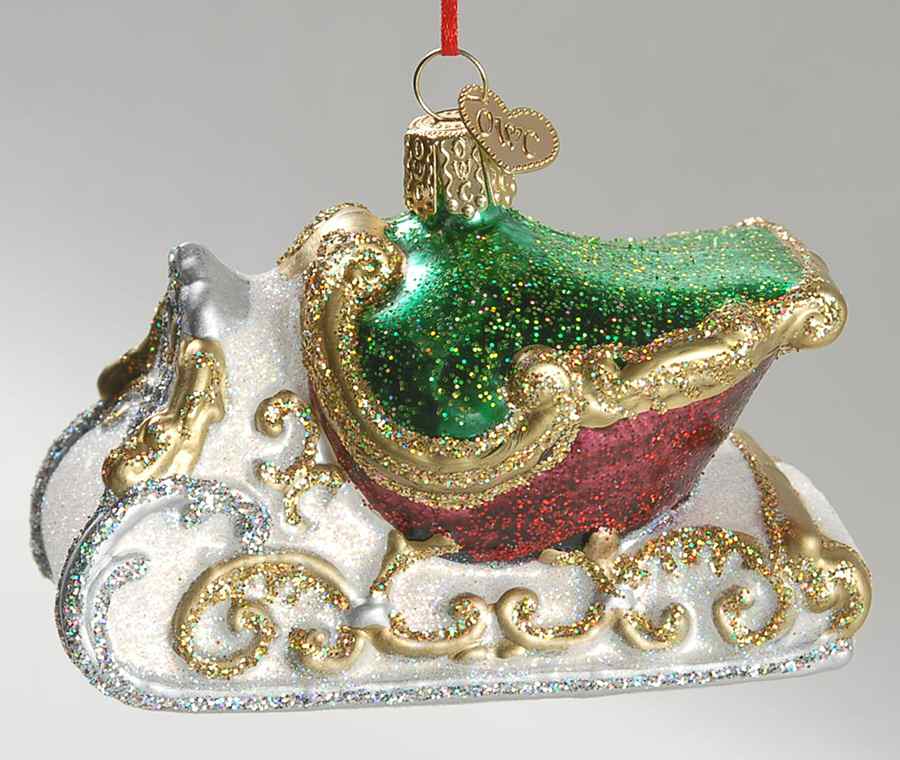 Old World Christmas Elegant Sleigh - No Box Nb1677 by Old World Christmas (Newer)-1