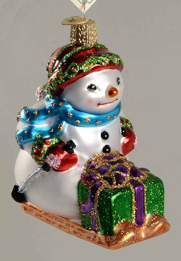 Snowmen Snowman On Skis - No Box by Old World Christmas (Newer)-1