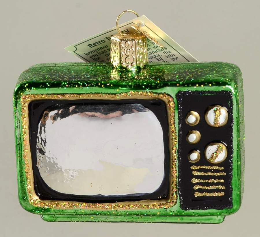 Household Items Retro Tube Tv - No Box by Old World Christmas (Newer)-1