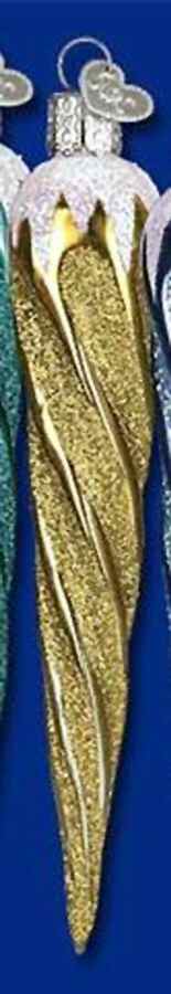 Old World Christmas Tone On Tone Icicle Gold - No Box Nb1769 by Old World Christmas (Newer)-1