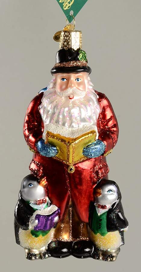Old World Christmas Caroling Santa - No Box Nb2411 by Old World Christmas (Newer)-1