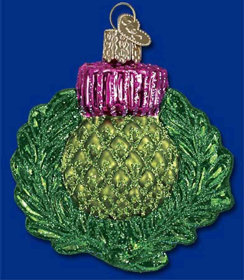 Old World Christmas Scottish Thistle - No Box Nb1767 by Old World Christmas (Newer)-1