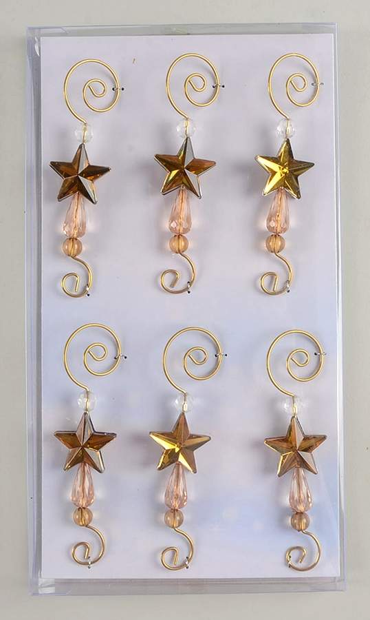 Ornaments Accessories Star Hooks Set Of 6 - Boxed by Old World Christmas (Newer)-1