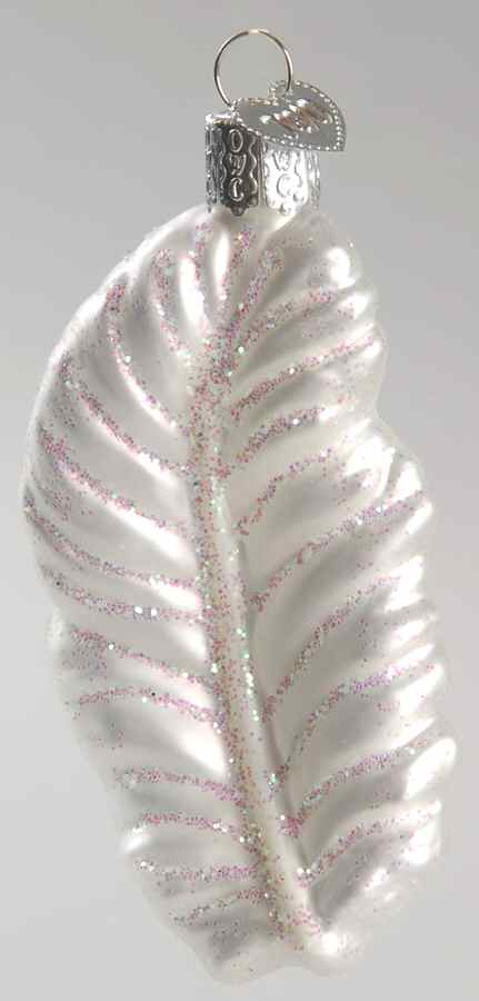 Old World Christmas Feather Assortment-White - No Box Nb1833 by Old World Christmas (Newer)-1