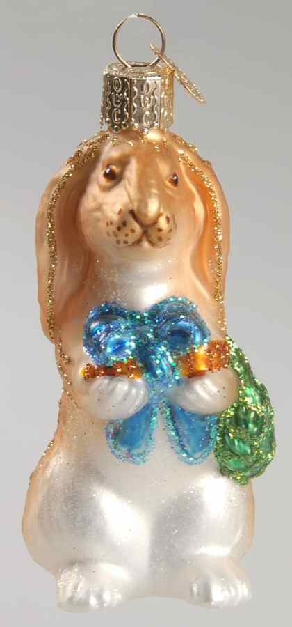 Easter Flopsy Rabbit Brown - No Box by Old World Christmas (Newer)-1