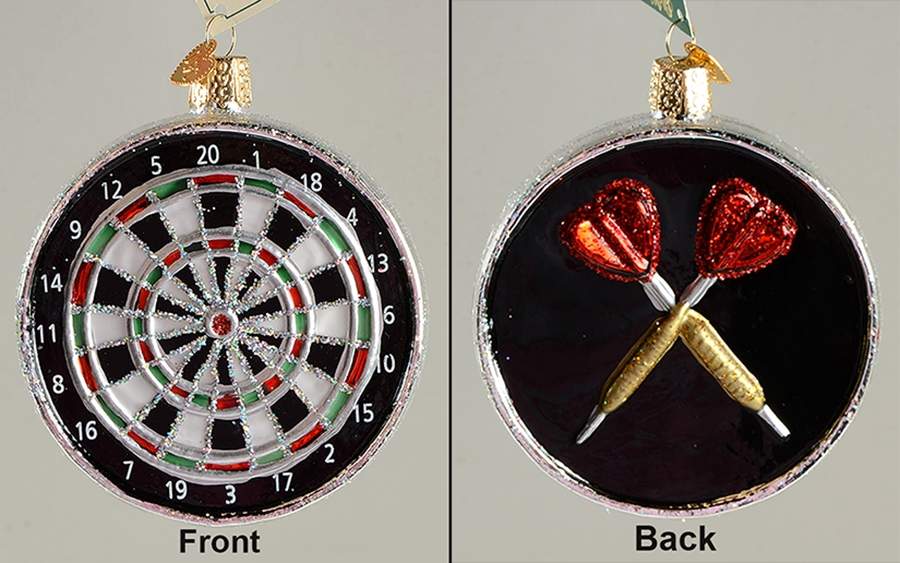 Old World Christmas Dart Board - No Box Nb2430 by Old World Christmas (Newer)-1