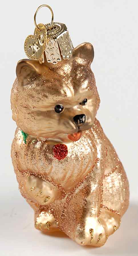 Old World Christmas Cairn Terrier Dog - No Box Nb1713 by Old World Christmas (Newer)-1