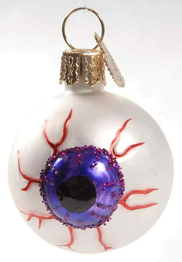 Halloween Evil Eye-Purple - No Box 37c by Old World Christmas (Newer)-1
