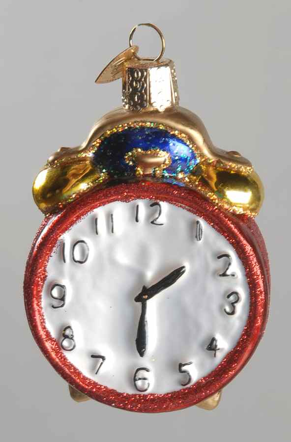 Old World Christmas Alarm Clock Red - No Box Nb1882 by Old World Christmas (Newer)-1