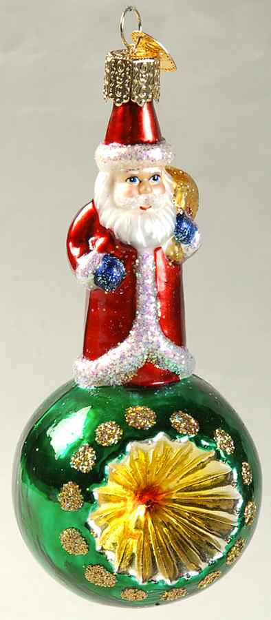 Old World Christmas Santa Reflector - No Box Nb1794 by Old World Christmas (Newer)-1