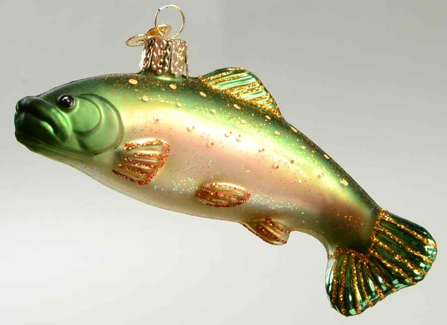Old World Christmas Brook Trout Fish - No Box Nb1723 by Old World Christmas (Newer)-1