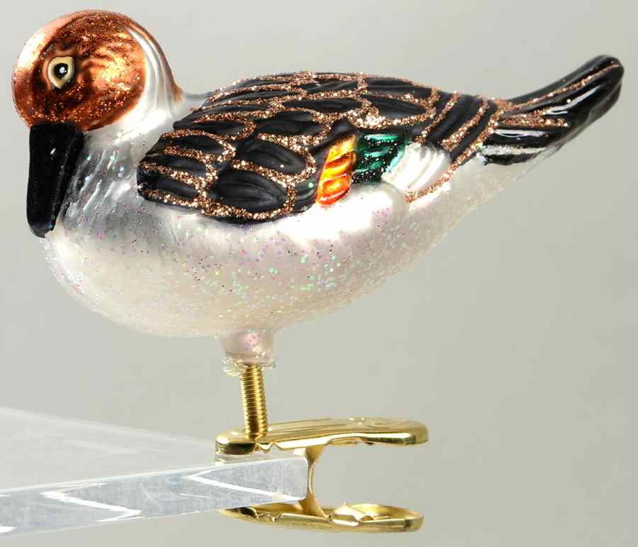 Birds - Clip-On Pintail Duck - No Box by Old World Christmas (Newer)-1