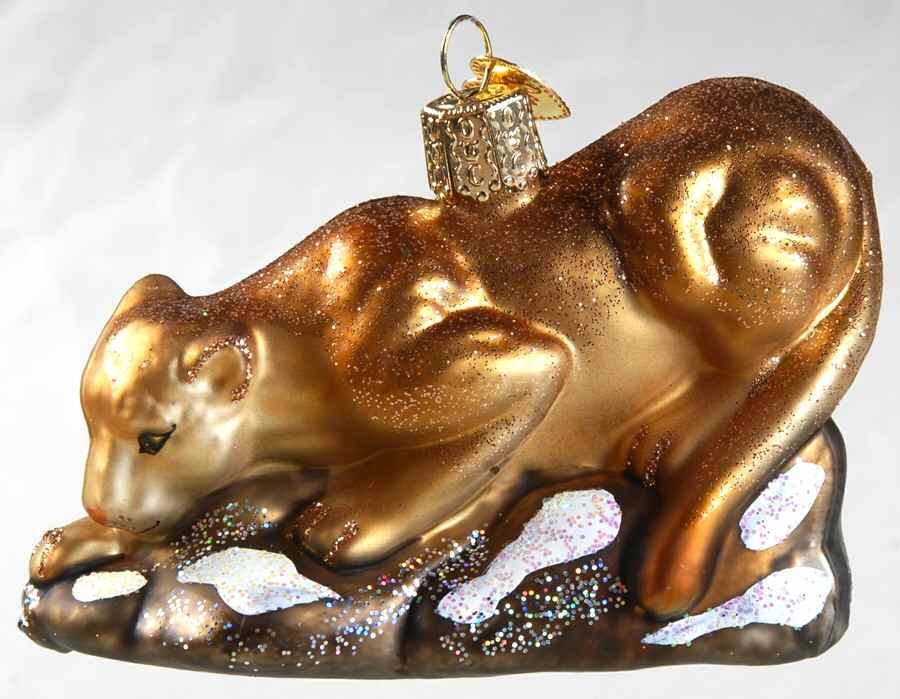 Old World Christmas Cougar - No Box Nb1711 by Old World Christmas (Newer)-1