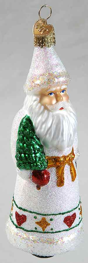 Old World Christmas Pennsylvania Dutch Santa White - No Box Nb1784 by Old World Christmas (Newer)-1