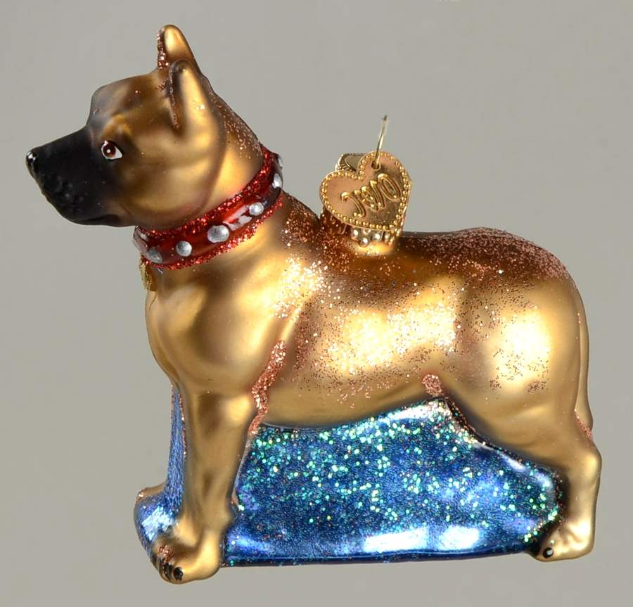 Animals Staffordshire Terrier - No Box by Old World Christmas (Newer)-1