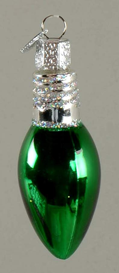 Old World Christmas Christmas Bulb-Green - No Box Nb2484 by Old World Christmas (Newer)-1