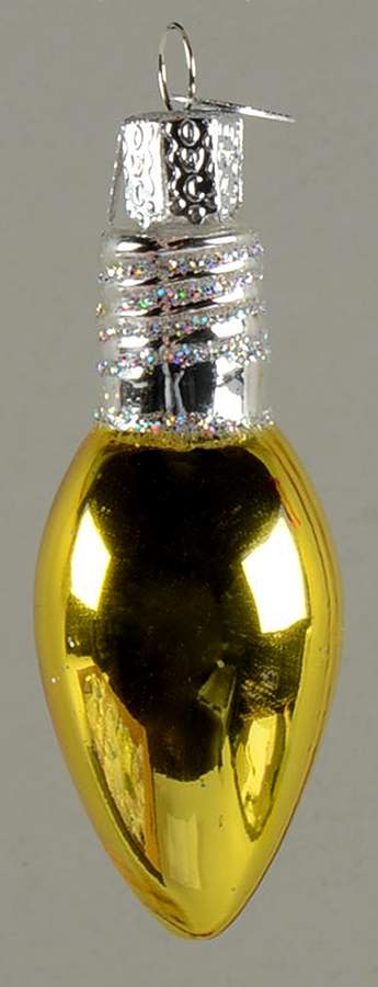 Old World Christmas Christmas Bulb-Yellow - No Box Nb2483 by Old World Christmas (Newer)-1