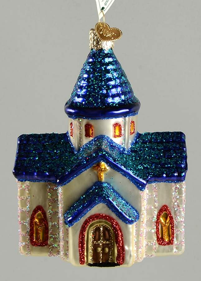 Old World Christmas Devotional Church - No Box Nb2527 by Old World Christmas (Newer)-1