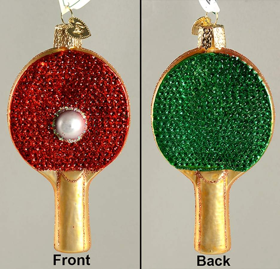 Old World Christmas Ping Pong Paddle - No Box Nb2656 by Old World Christmas (Newer)-1