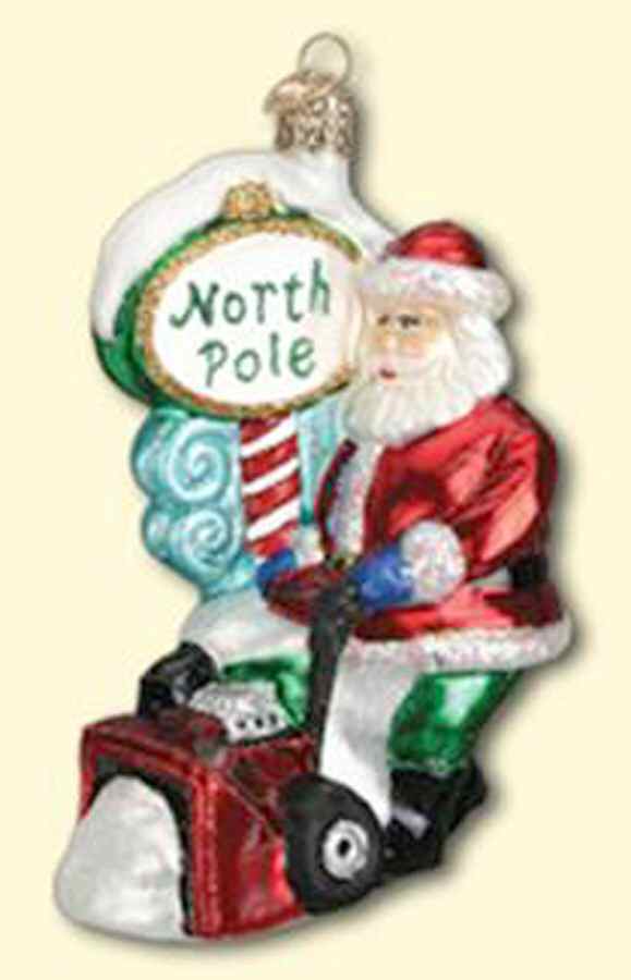 Old World Christmas Snow Blower Santa - No Box Nb1987 by Old World Christmas (Newer)-1