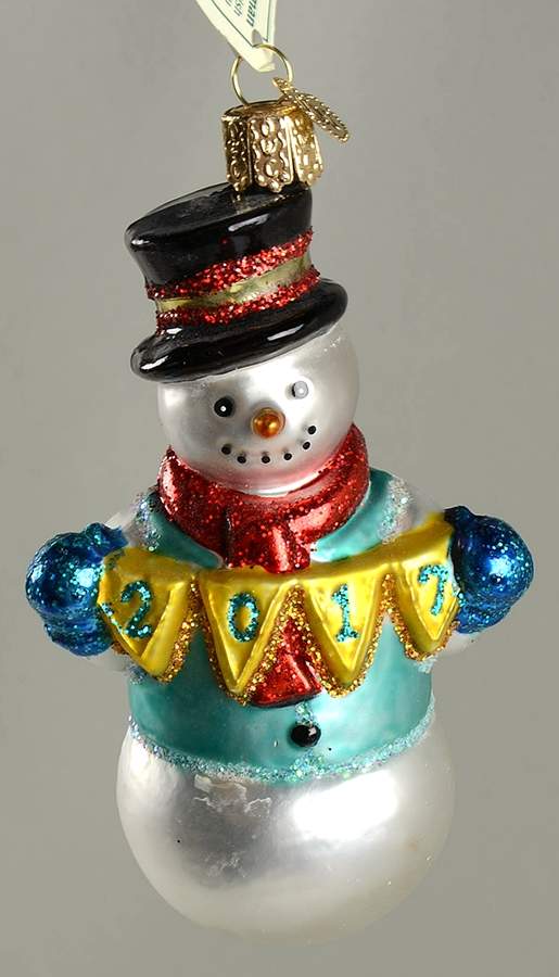 Annual Snowman 2017 Joyful Snowman - No Box Nb2017 by Old World Christmas (Newer)-1