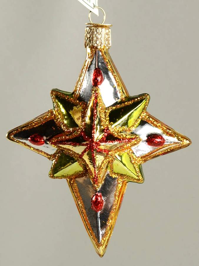 Celestial Luminous Star - No Box by Old World Christmas (Newer)-1