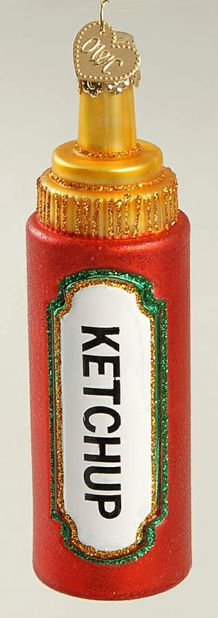Old World Christmas Squeeze Bottle - Ketchup - No Box Nb1970 by Old World Christmas (Newer)-1