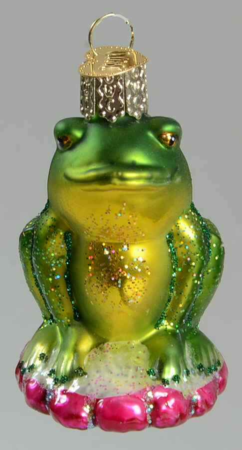 Fish and Marine Life Smug Mug Frog - No Box by Old World Christmas (Newer)-1