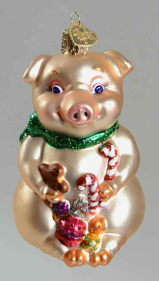 Animals Lester The Pig - No Box by Old World Christmas (Newer)-1