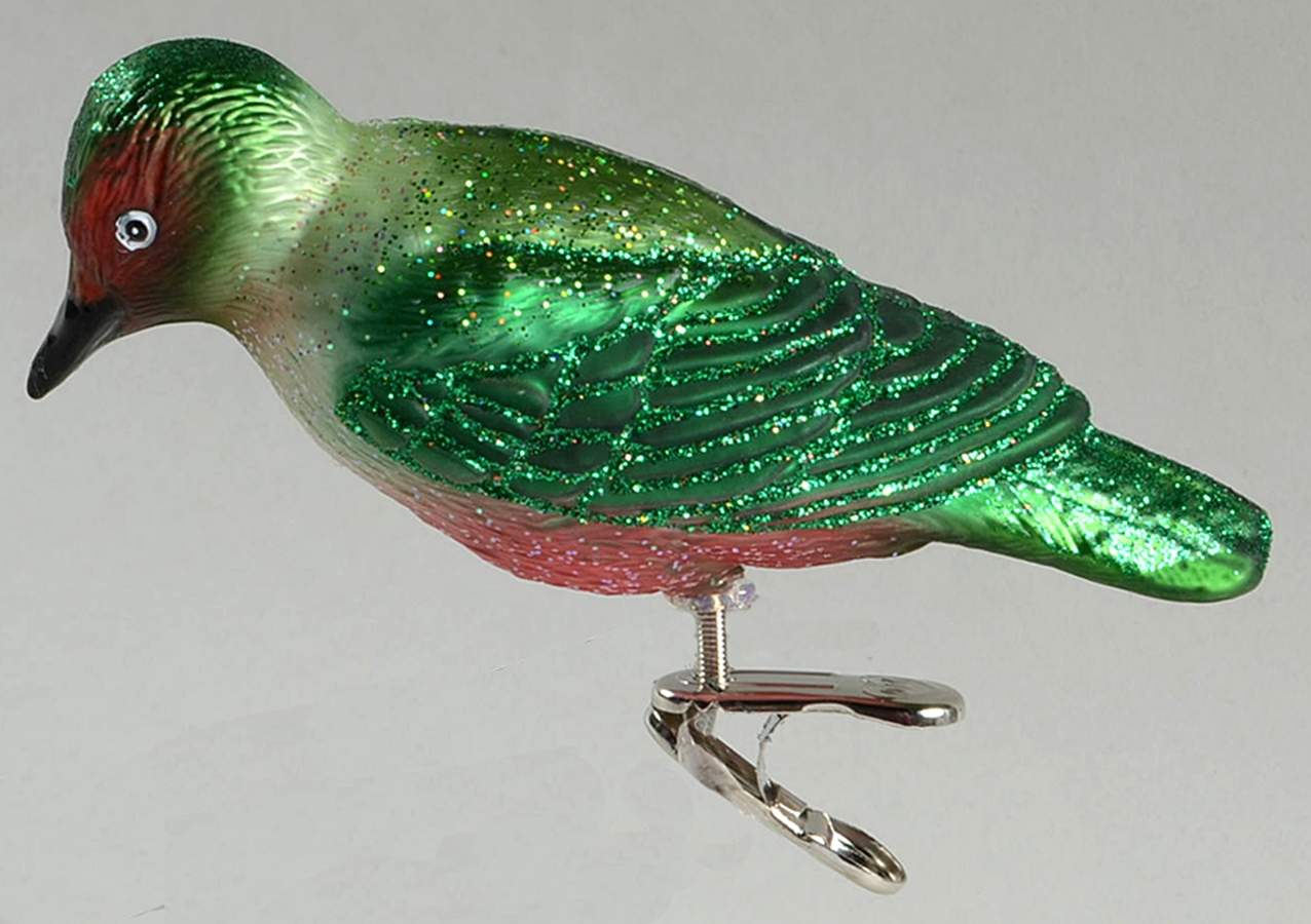 Birds - Clip-On Lewis's Woodpecker - No Box by Old World Christmas (Newer)-1