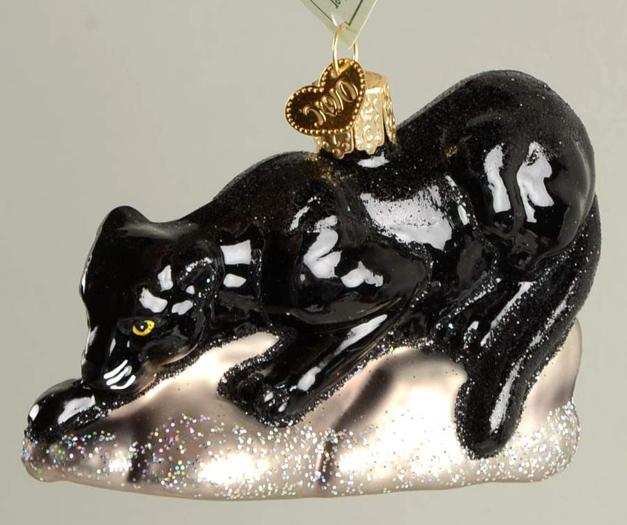 Animals Prowling Panther - No Box by Old World Christmas (Newer)-1