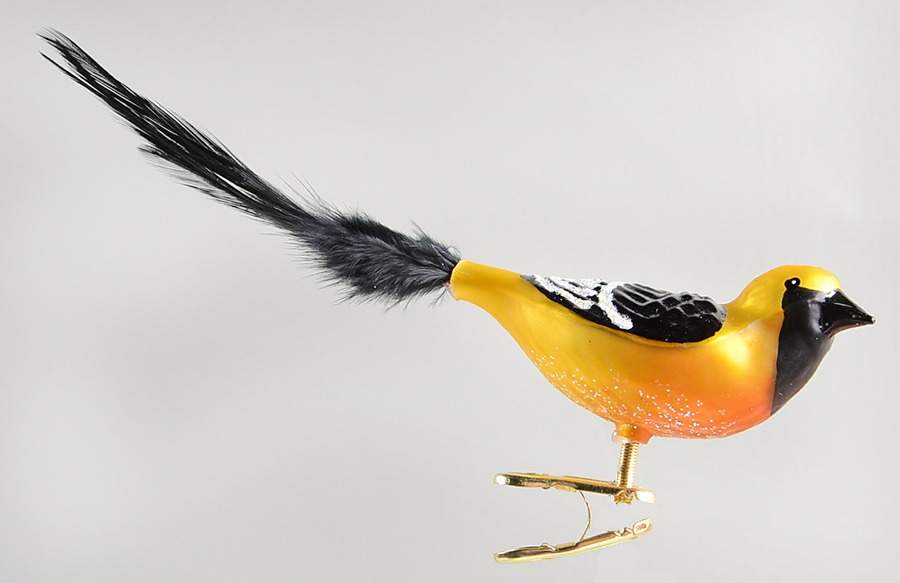 Birds - Clip-On Hooded Oriole - No Box by Old World Christmas (Newer)-1